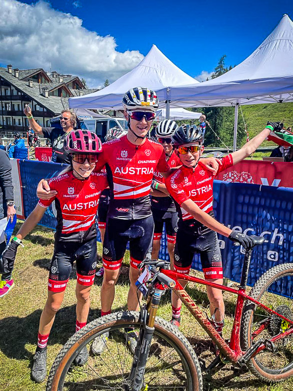 Gold der Kategorie U15 in der Teamstaffel